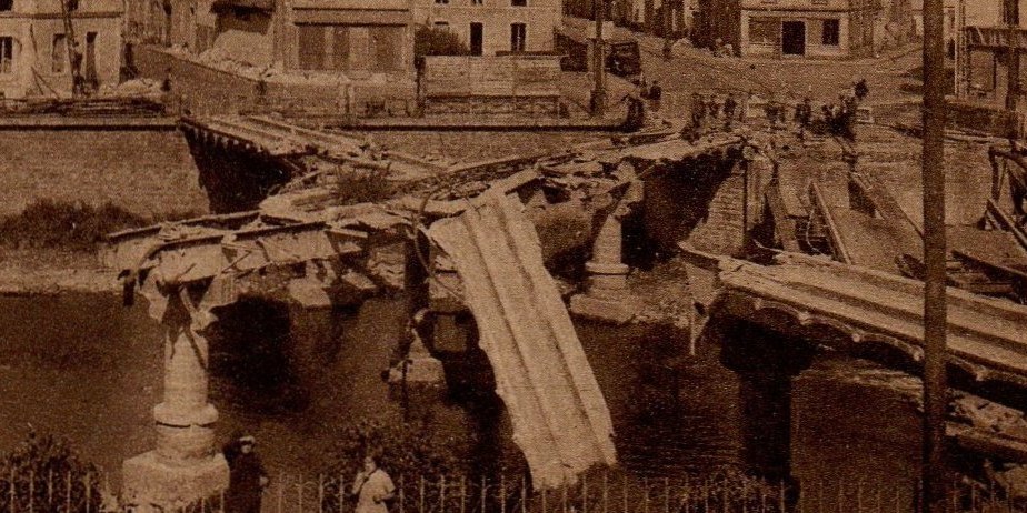 Le Mans : Le Pont-en-X : Détruit par les allemands 1944